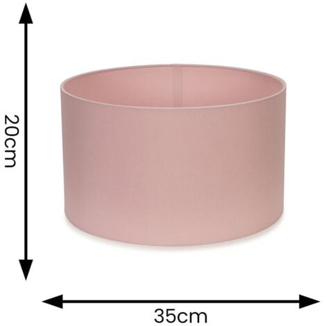 Reni Blush Pink Fabric Medium Ceiling Pendant Lamp Shade