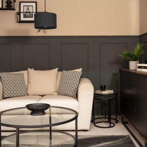 Reni Charcoal Fabric Small Ceiling Pendant Lamp Shade