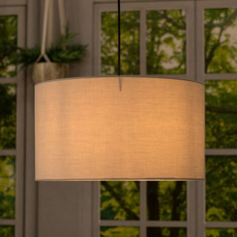 Reni Grey Fabric Large Ceiling Pendant Lamp Shade