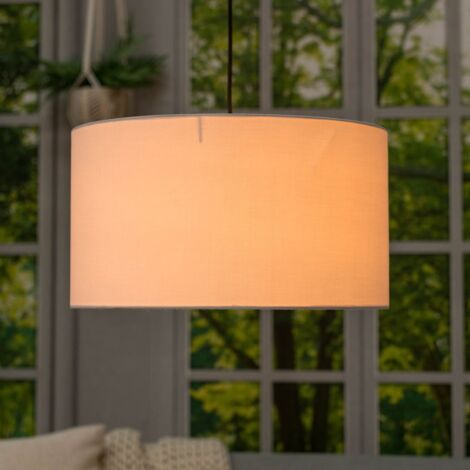 Reni White Fabric Large Ceiling Pendant Lamp Shade