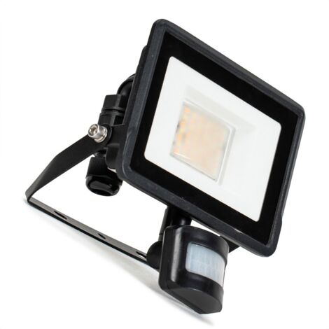 Smart Outdoor Floodlight 20W Colour Changing PIR Motion Sensor IP65 Security Garden Wall Light with App Control