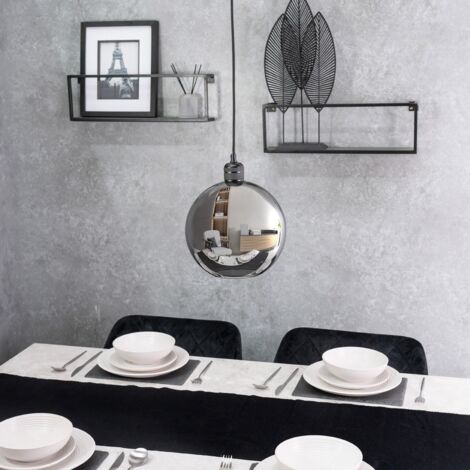 Bellamy Easy Fit Smoked Glass Globe Lampshade Ceiling Light Shade