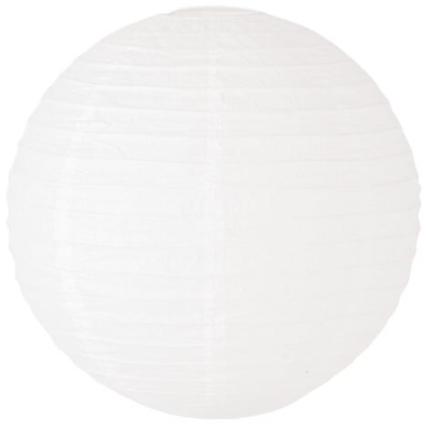 Isla White Paper Globe Ball Dome Easy Fit Ceiling 40cm Lamp Shade with LED Bulb