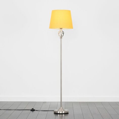 Chrome twist deals floor lamp