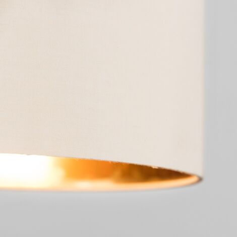 Reni Beige and Gold Small Ceiling Pendant Light Shade