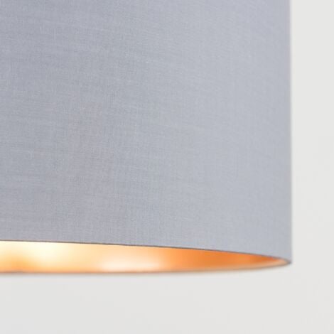 Reni Grey and Copper Large Ceiling Pendant Light Shade