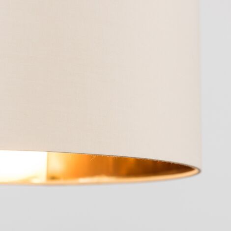 Reni Large Modern Beige and Gold Pendant Ceiling Light Shade