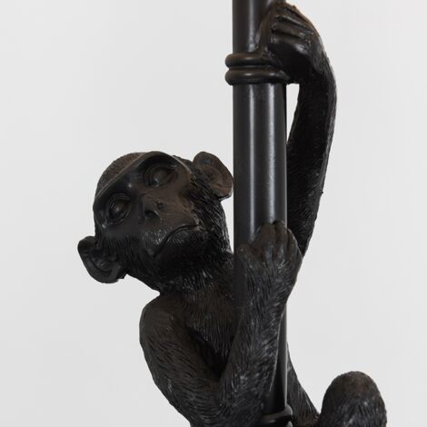 Hanging Monkey Animal Quirky Modern Black Floor Lamp Base