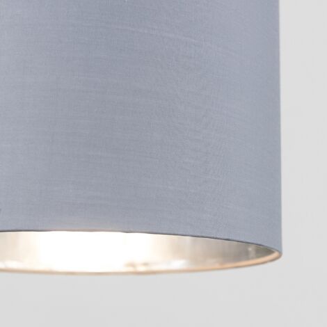Reni Grey and Chrome Small Ceiling Pendant Light Shade