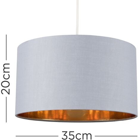 Reni Grey and Gold Large Ceiling Pendant Light Shade
