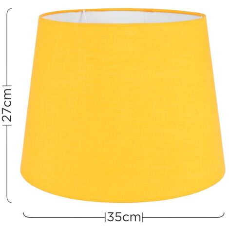 Aspen Modern Yellow Fabric Table Floor Light Shade