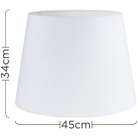 Aspen Modern White Fabric Table Floor Light Shade