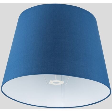 Aspen Modern Tapered Table Floor Lamp Light Shade with Blue Fabric Finish