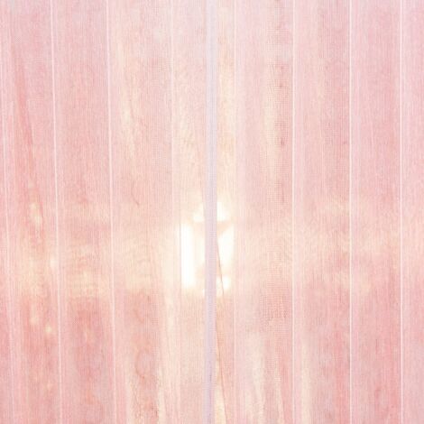 Oba Modern Pink Voile Ribbon Wrapped Pendant Shade with Acrylic Droplets