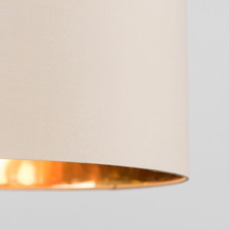 Reni Extra Large Beige and Gold Ceiling Pendant Light Shade