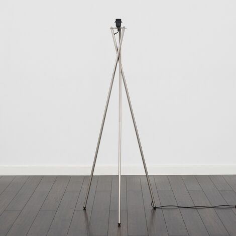 Camden Modern Tripod Silver Floor Lamp Base