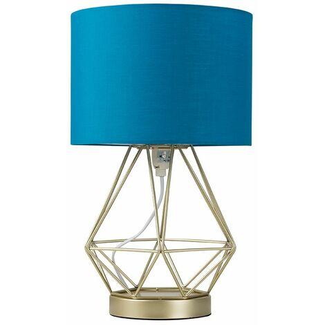 Gold Touch Table Lamp French Blue, Teal Table Lamp Shade Ireland