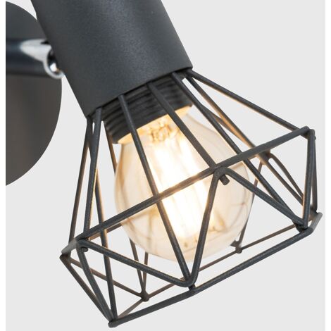 Angus Pair of Grey Indoor Wall Light