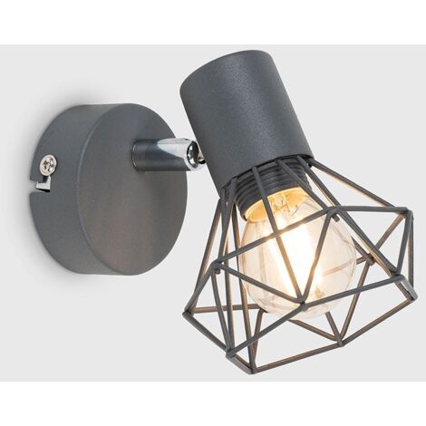 Angus Pair of Grey Indoor Wall Light