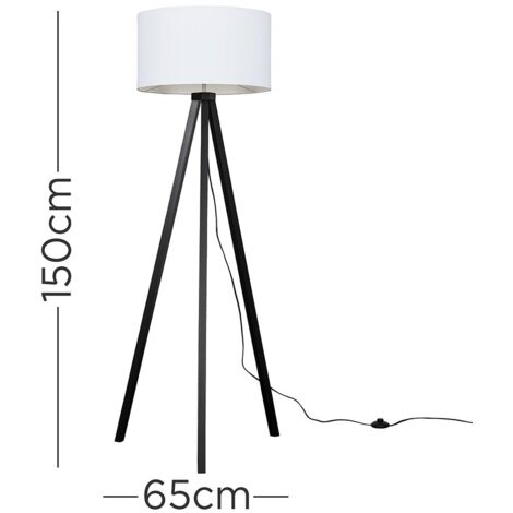 Barbro Tripod Reni Black Floor Lamp