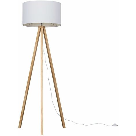 large drum shade floor lamp