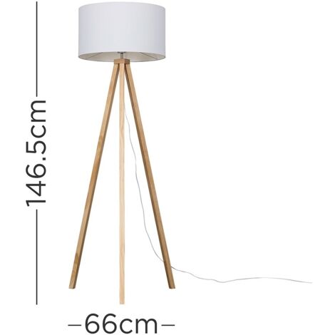 Barbro Tripod Brown Floor Lamp