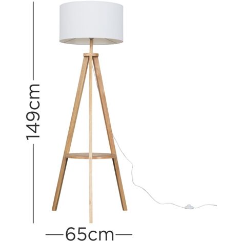Morrigan Tripod Brown Floor Lamp