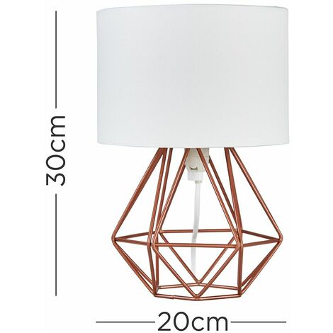 Geometric rose hot sale gold lamp