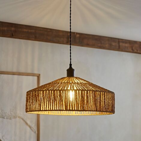 Elcano Ceiling Pendant Shade and B22 Pear LED 4W Warm White 2700K Bulb