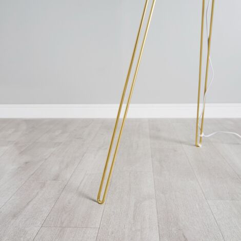 Aero Modern Gold Hairpin Design Tripod Floor Lamp Base