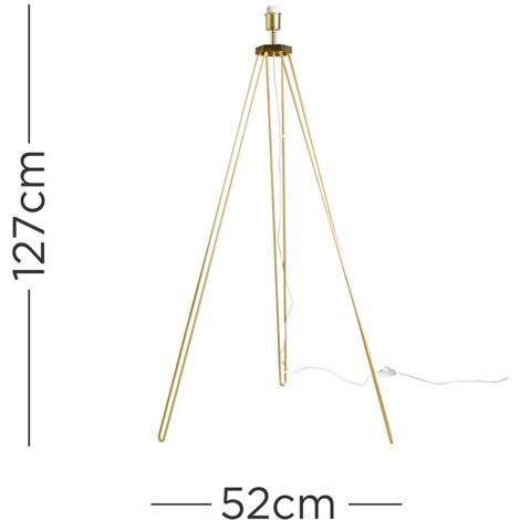 Aero Modern Gold Hairpin Design Tripod Floor Lamp Base