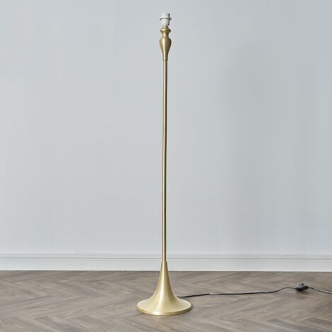 Faulkner Matt Gold Spindle Design Modern Floor Lamp Base