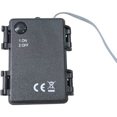 Integrated LED Battery Operated Black Outdoor Garden Star Light Warm White