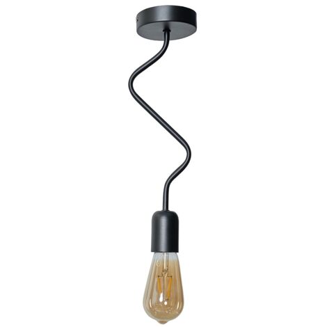 Tralles Industrial Matt Black Ceiling Light Fitting