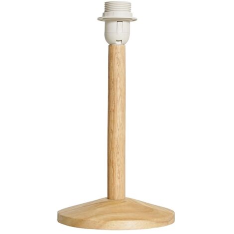 Triston Single Stem Natural Light Wood Table Lamp Base
