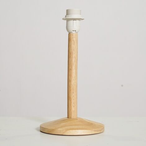 Triston Single Stem Natural Light Wood Table Lamp Base