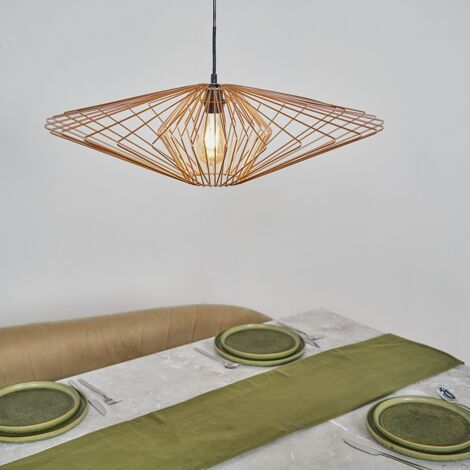 Extra Large Sinata Ceiling Pendant Shade and B22 Pear LED 4W Warm White 2700K Bulb