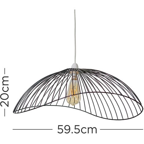 Covelas Ceiling Pendant Shade and B22 Pear LED 4W Warm White 2700K Bulb