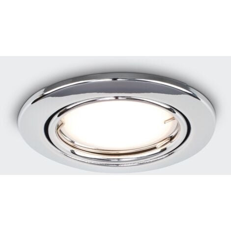 Downlight Tiltable Fire Rated Chrome Ceiling Light Fitting 20 Pack