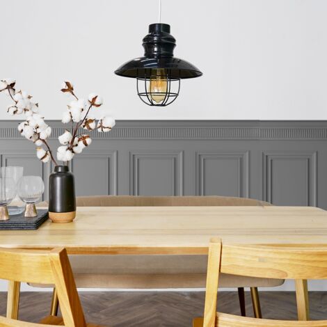 Penglai Modern Black Metal Fisherman's Style Ceiling Pendant Light Shade