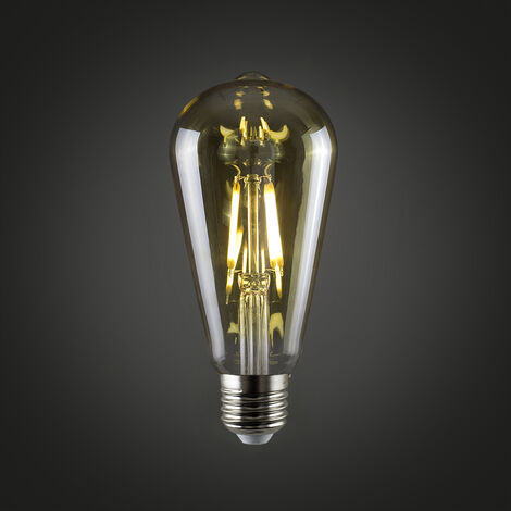 Vintage 4W LED Dimmable ES E27 Amber Light Bulb - Single
