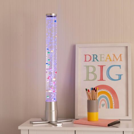 LED Colour Changing Novelty Sensory Tower Bubble Lamp - 60cm