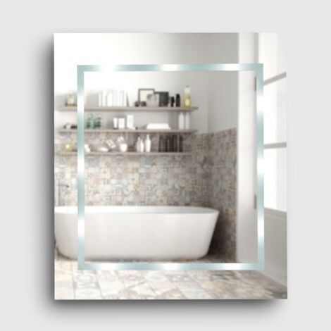 Mirror IP44 Bathroom Battery Operated Integrated Cool White LED Mirror Light