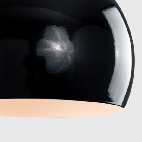 Retro Black Arco Style Dome Ceiling Pendant Light Shade