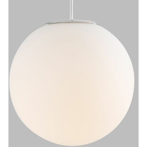 Led Ceiling Pendant Shade Frosted Glass Globe No Bulb - White Frosted Glass Ceiling Light Shade