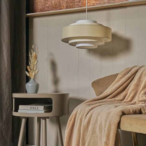 Hampshire Modern 3 Tone Cream 5 Tier Cylinder Ceiling Pendant Light Shade