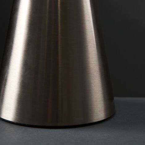 Wireless Chrome Portable Battery Operated LED Touch Dimmer Table Lamp