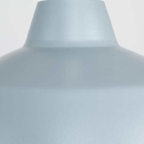 Colby Retro Style Gloss Grey Metal Reflector Ceiling Pendant Light Shade