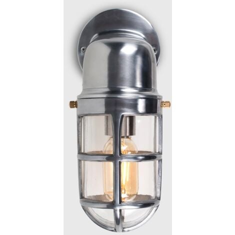 Quay Silver Nautical Fisherman Metal Outdoor Wall Light