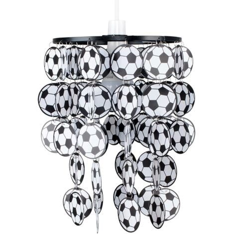 Children's Black And White Football Bedroom/Nursery Ceiling Pendant Light Shade